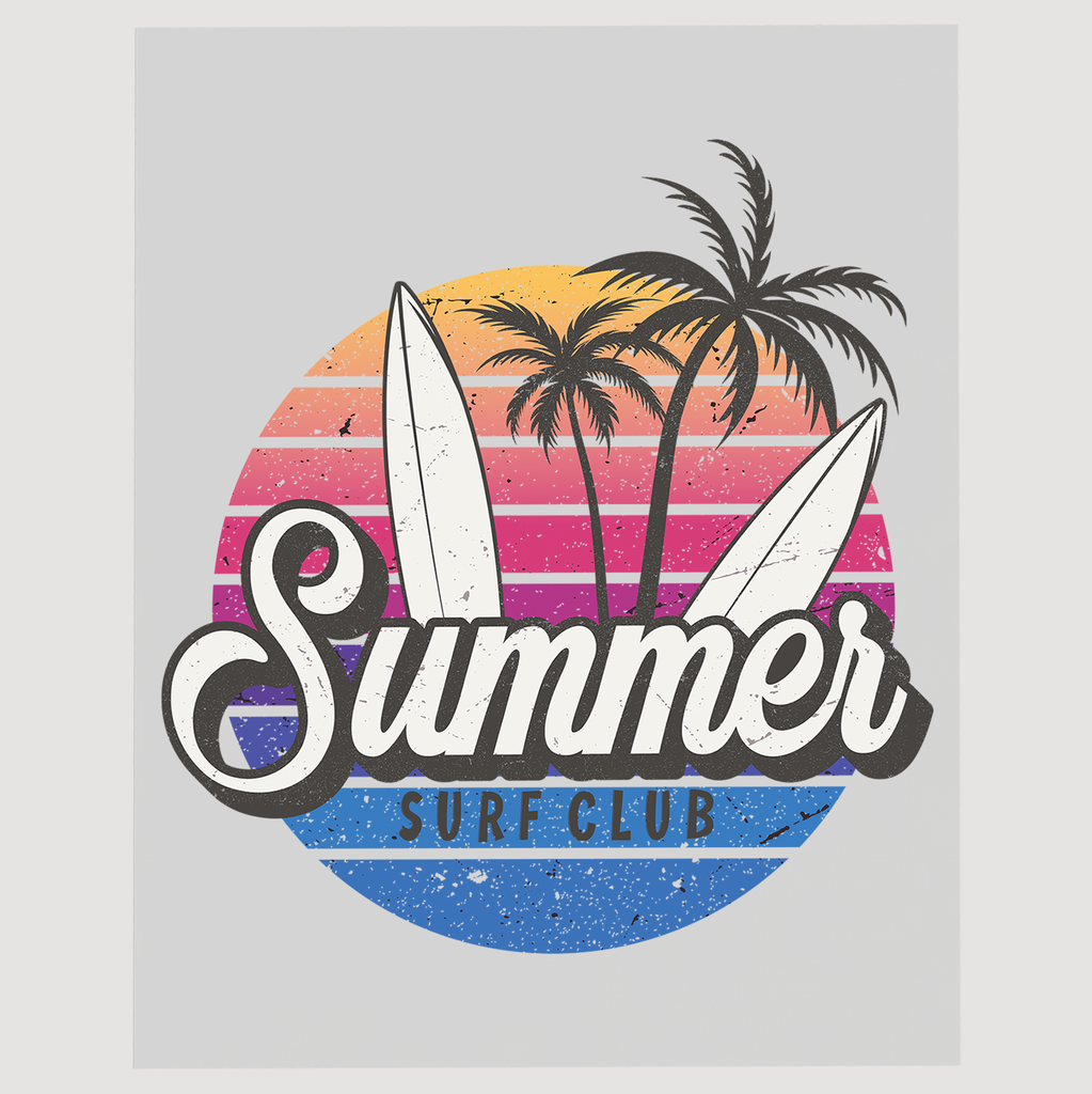 Surf's Up Summer Surf Club DTF Transfer