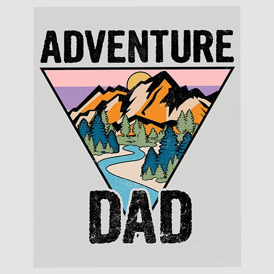 Adventure Dad Mountain and River - DTF Transfer