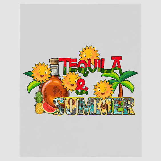 Tequila & Summer Sunflower DTF Transfer